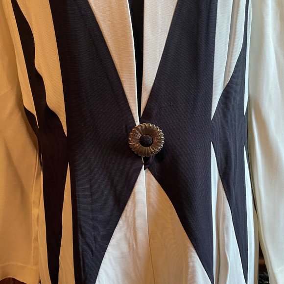 "Lauren Michaels" White Jacket Dress - Picture 2 of 6